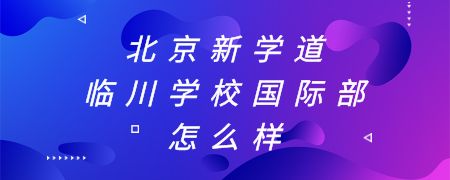 北京新学道临川学校国际部怎么样？