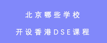 北京哪些学校开设香港DSE课程？